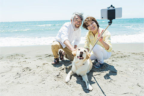 自撮り棒で犬を撮影するメリット