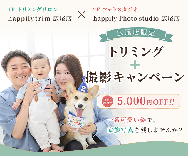 【広尾店限定】トリミング＋撮影キャンペーン
